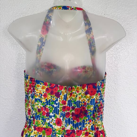 Anthropologie Girls From Savoy Dress Womens 6 Floral Sundress Retro Rockabilly - Picture 8 of 12